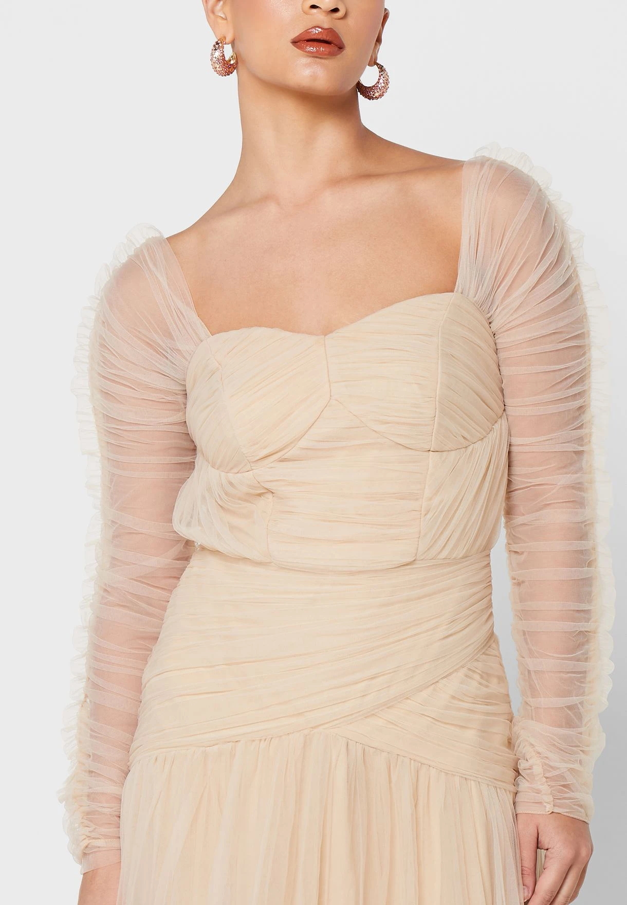 Sweetheart Neck Ruched Dress 3 Sweetheart Neck Ruched Dress - Image 3