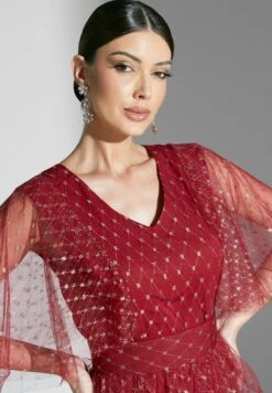 Embroidered Dress With Ruffle Detail 7 Embroidered Dress With Ruffle Detail -Silk Bloom Dresses Store 3 zoom desktop 891