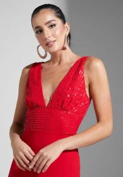 Sequined Bodice Dress -Silk Bloom Dresses Store 3 zoom desktop 893