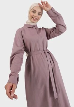 Belted Button Detail Dress -Silk Bloom Dresses Store 3 zoom desktop 894