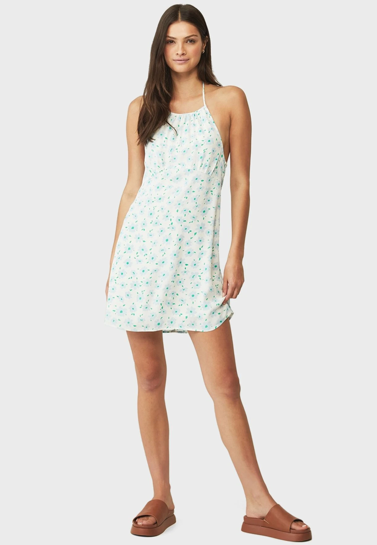 COTTON ON Halter Neck Mini Dress 3 COTTON ON Halter Neck Mini Dress - Image 3