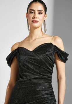 Shimmer Ruched Detail Dress -Silk Bloom Dresses Store 3 zoom desktop 904