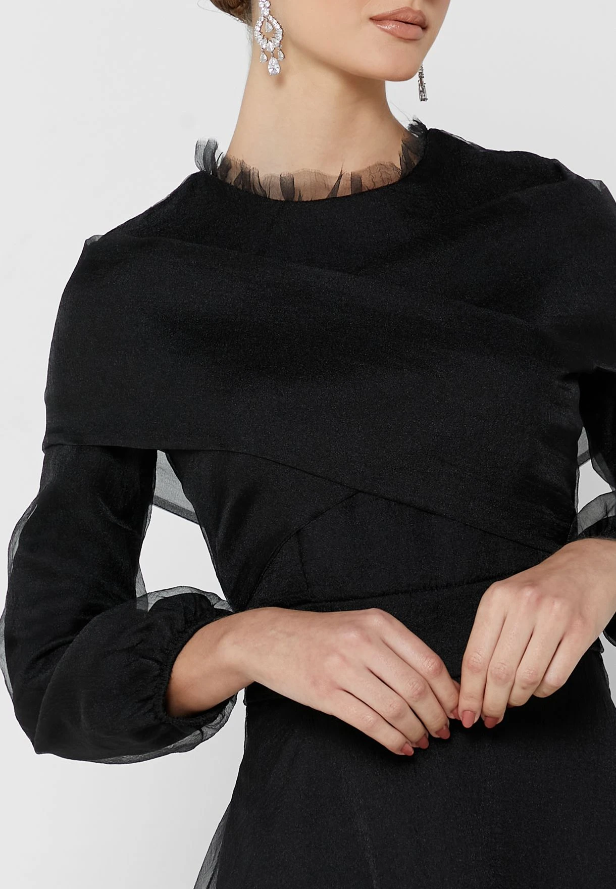 Tulle Waterfall Effect Dress 3 Tulle Waterfall Effect Dress - Image 3