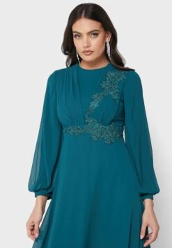 Embroidered Detail Puff Dress 6 Embroidered Detail Puff Dress -Silk Bloom Dresses Store 3 zoom desktop 960