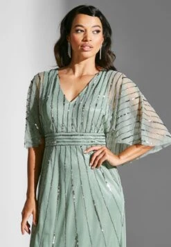 Cape Detail Embellished Dress -Silk Bloom Dresses Store 3 zoom desktop 965