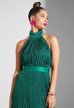 Halter Neck Plisse Dress 6 Halter Neck Plisse Dress -Silk Bloom Dresses Store 3 zoom desktop 966