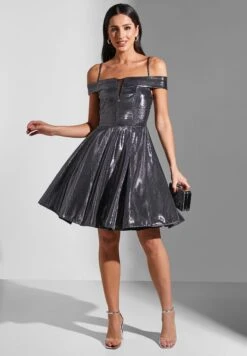 Cold Shoulder Tiered Dress -Silk Bloom Dresses Store 4 zoom desktop 1006