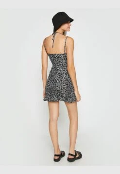 Koton Floral Mini Dress Strappy Cut Out Detail 8 Koton Floral Mini Dress Strappy Cut Out Detail -Silk Bloom Dresses Store 4 zoom desktop 101