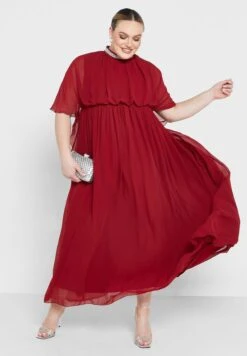 Embellished Neck Chiffon Dress -Silk Bloom Dresses Store 4 zoom desktop 1014