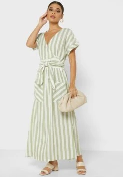 Belt Detail Striped Dress -Silk Bloom Dresses Store 4 zoom desktop 1033