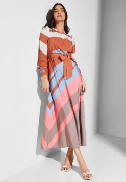 Abstract Print Belted Dress 7 Abstract Print Belted Dress -Silk Bloom Dresses Store 4 zoom desktop 1037