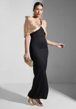 Cape Sleeve Slit Hem Dress -Silk Bloom Dresses Store 4 zoom desktop 1039