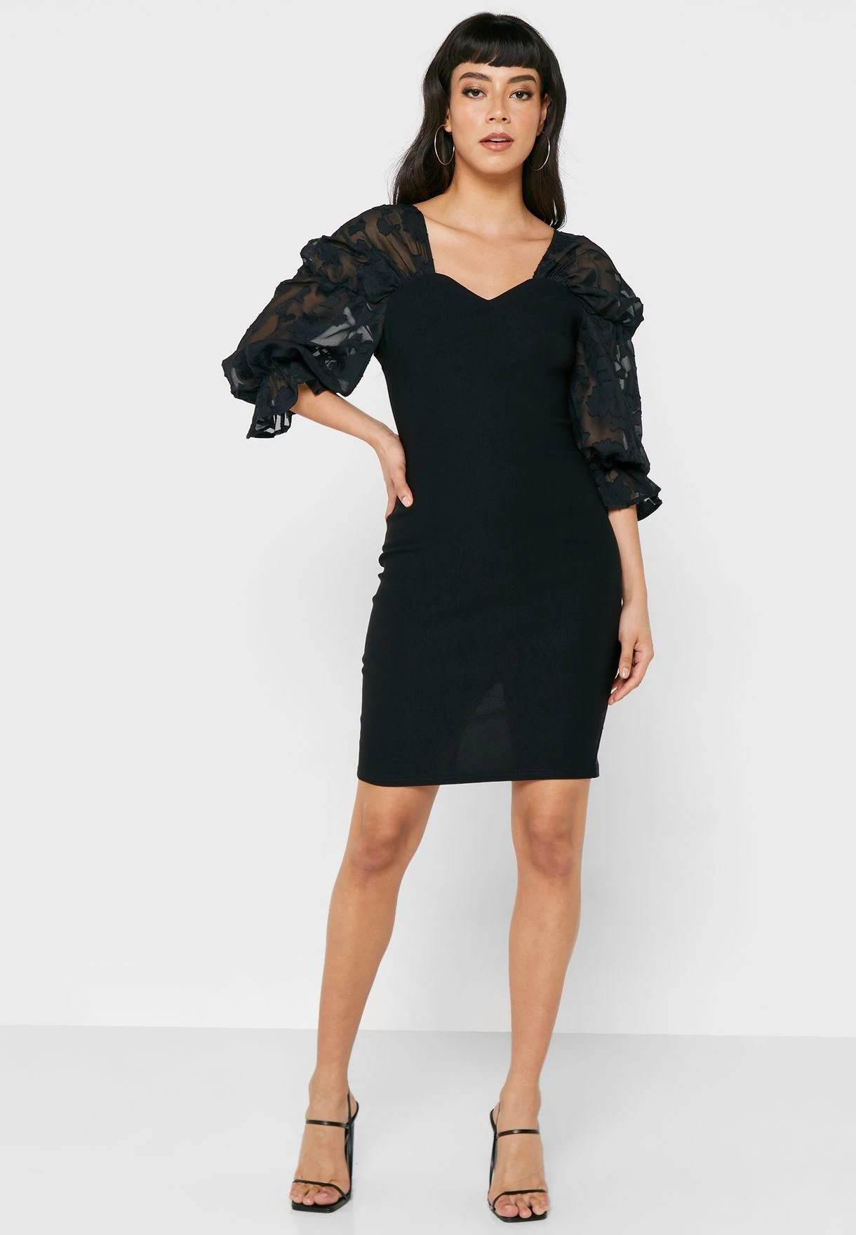 ELLA Puff Sleeve Dress 4 ELLA Puff Sleeve Dress - Image 4