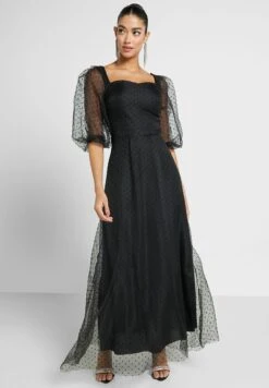 Puff Sleeve A-Line Dress -Silk Bloom Dresses Store 4 zoom desktop 1045