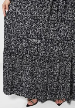 Keyhole Back Floral Print Tie Detail Dress -Silk Bloom Dresses Store 4 zoom desktop 1047