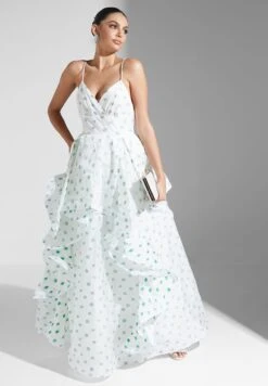 Printed Strappy Ruffle Dress 7 Printed Strappy Ruffle Dress -Silk Bloom Dresses Store 4 zoom desktop 1065