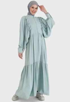 Balloon Sleeve Button Detail Dress 7 Balloon Sleeve Button Detail Dress -Silk Bloom Dresses Store 4 zoom desktop 1070