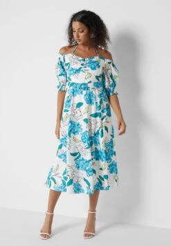 Cold Shoulder Neck Printed Dress 7 Cold Shoulder Neck Printed Dress -Silk Bloom Dresses Store 4 zoom desktop 1082