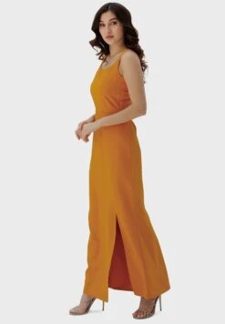 Strappy Front Slit Dress -Silk Bloom Dresses Store 4 zoom desktop 1084