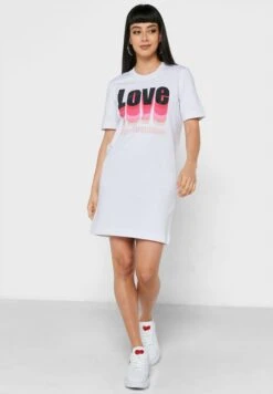 LOVE MOSCHINO Round Neck Logo Dress 7 LOVE MOSCHINO Round Neck Logo Dress -Silk Bloom Dresses Store 4 zoom desktop 109