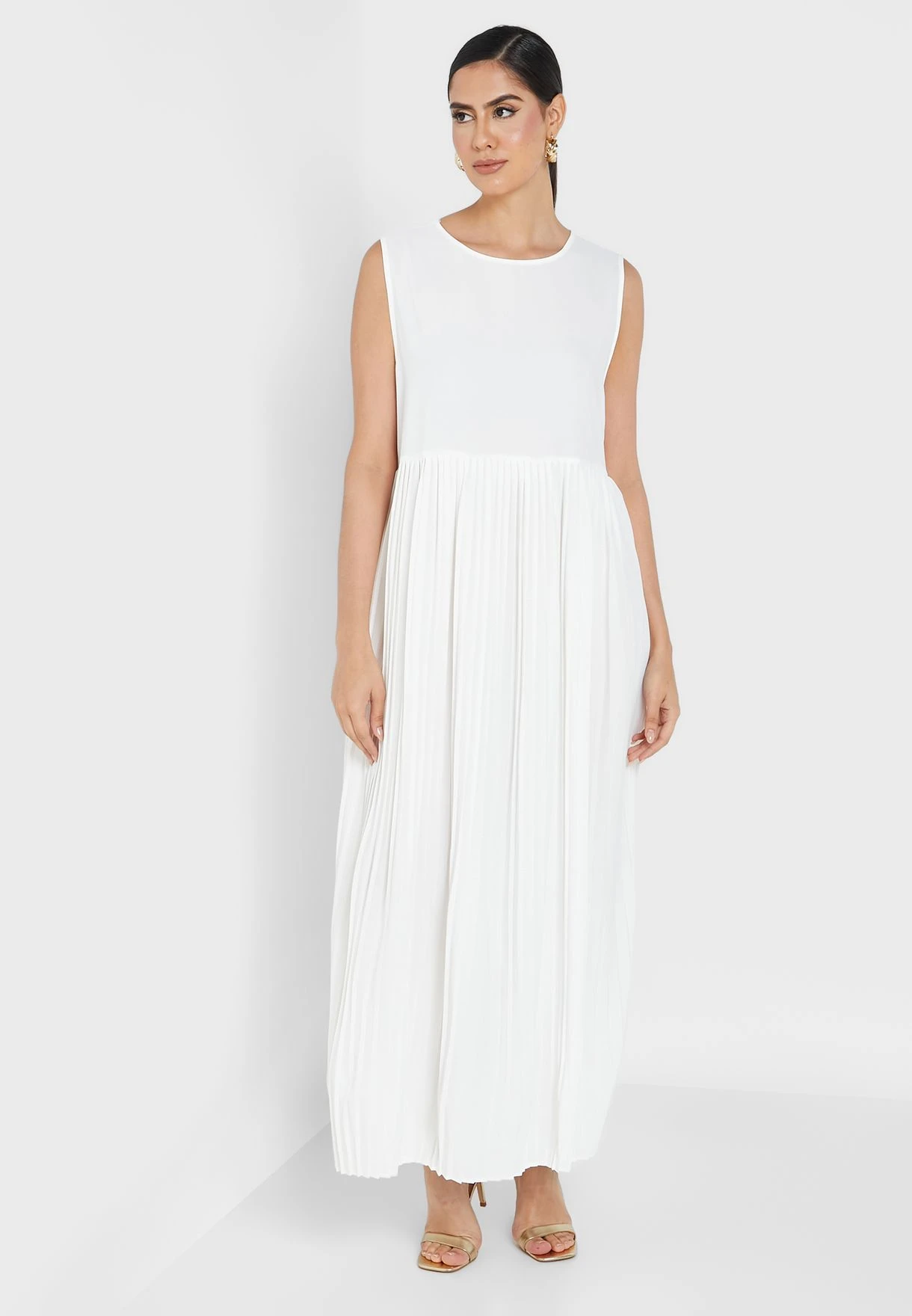 Plisse Embellished Detail Dress 4 Plisse Embellished Detail Dress - Image 4