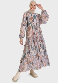 Balloon Sleeve Tiered Dress -Silk Bloom Dresses Store 4 zoom desktop 1098