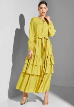 Ruffle Tiered Dress With Tie Neck 7 Ruffle Tiered Dress With Tie Neck -Silk Bloom Dresses Store 4 zoom desktop 1101