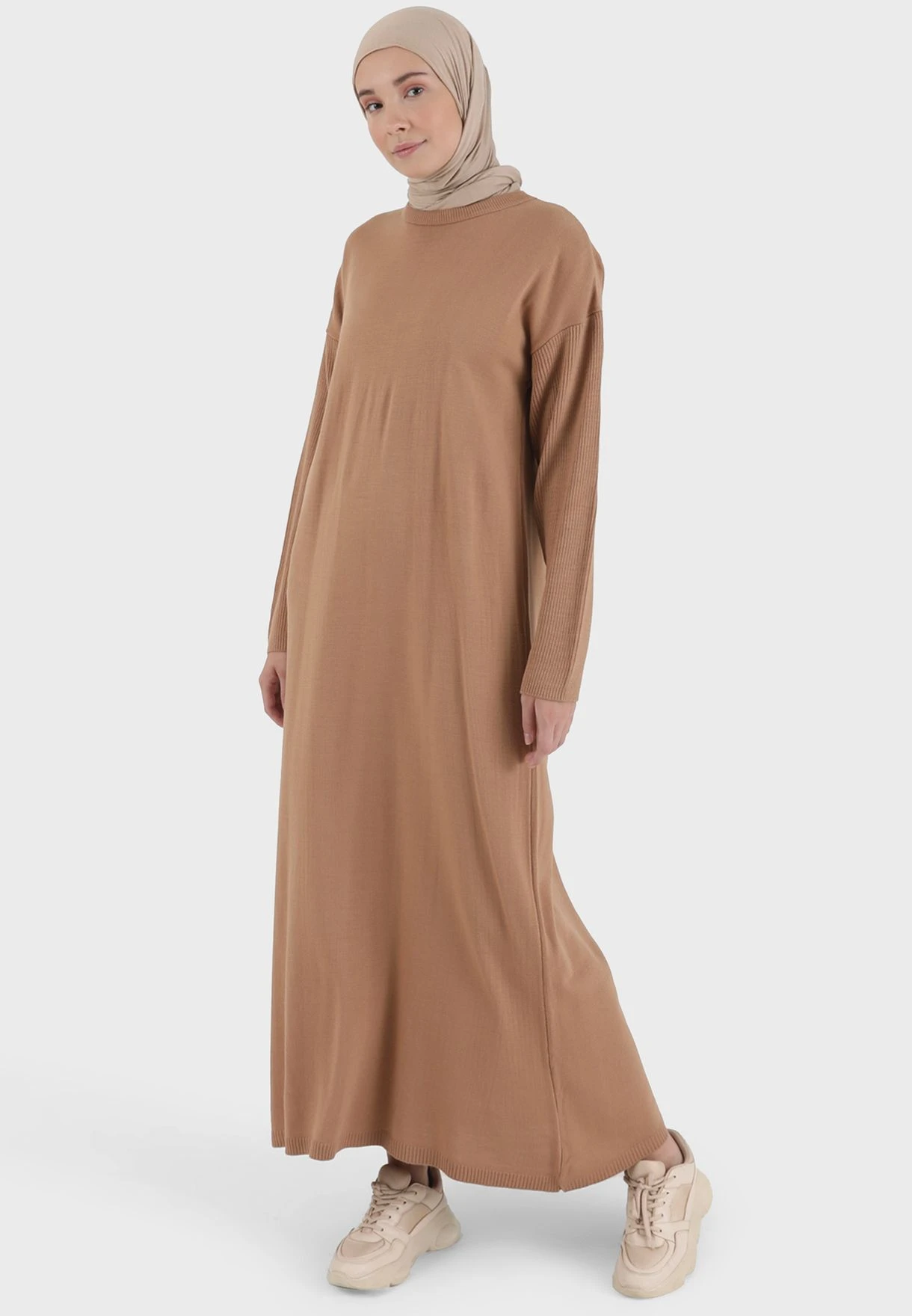 Round Neck Knitted Dress 4 Round Neck Knitted Dress - Image 4