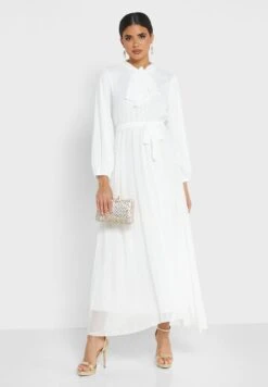 Pleated Effect Bow Tie Dress -Silk Bloom Dresses Store 4 zoom desktop 1107