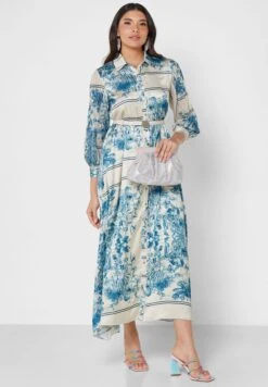 Belted Button Detail Dress -Silk Bloom Dresses Store 4 zoom desktop 1113