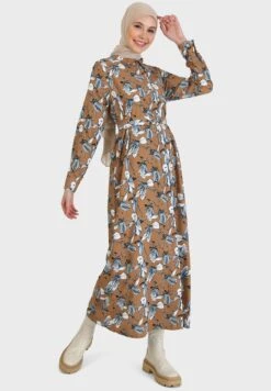 Floral Print Belted Dress 7 Floral Print Belted Dress -Silk Bloom Dresses Store 4 zoom desktop 1128