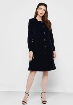 Button Detail Square Neck Dress -Silk Bloom Dresses Store 4 zoom desktop 1133