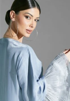 Ruffle Dress With Contrast Trims 8 Ruffle Dress With Contrast Trims -Silk Bloom Dresses Store 4 zoom desktop 1154