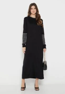 Button Stripe Detail Knitted Dress 7 Button Stripe Detail Knitted Dress -Silk Bloom Dresses Store 4 zoom desktop 1156