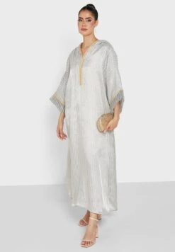 Flared Sleeve Abaya -Silk Bloom Dresses Store 4 zoom desktop 1160