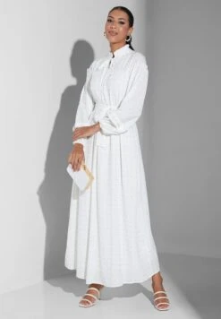 Balloon Sleeve Belt Detail Dress -Silk Bloom Dresses Store 4 zoom desktop 1162