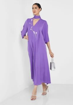 Embroidery Detail Dress -Silk Bloom Dresses Store 4 zoom desktop 1194