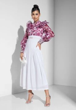 Ruffle Sleeve Pleated Dress 7 Ruffle Sleeve Pleated Dress -Silk Bloom Dresses Store 4 zoom desktop 1197