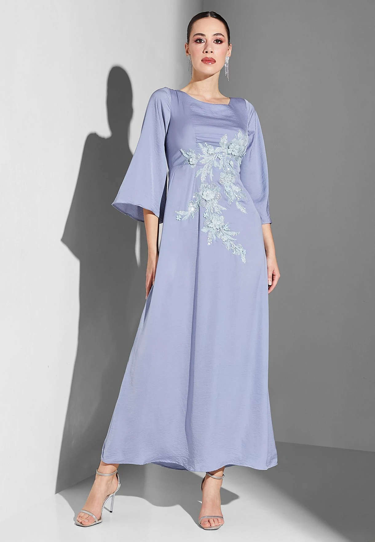 Cape Embellished Dress 4 Cape Embellished Dress - Image 4