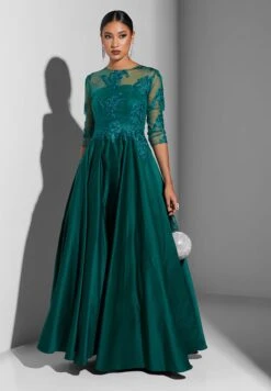 Crew Neck Lace Detail Dress -Silk Bloom Dresses Store 4 zoom desktop 1211