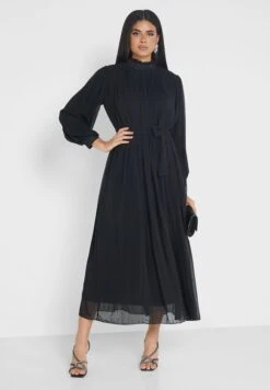 Front Tie Pleated Dress -Silk Bloom Dresses Store 4 zoom desktop 1216