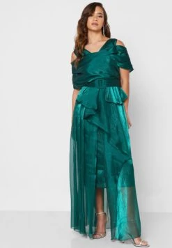 Cold Shoulder Ruffle Tiered Dress -Silk Bloom Dresses Store 4 zoom desktop 1223