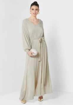 Embellished Ribbed Belted Dress -Silk Bloom Dresses Store 4 zoom desktop 1235