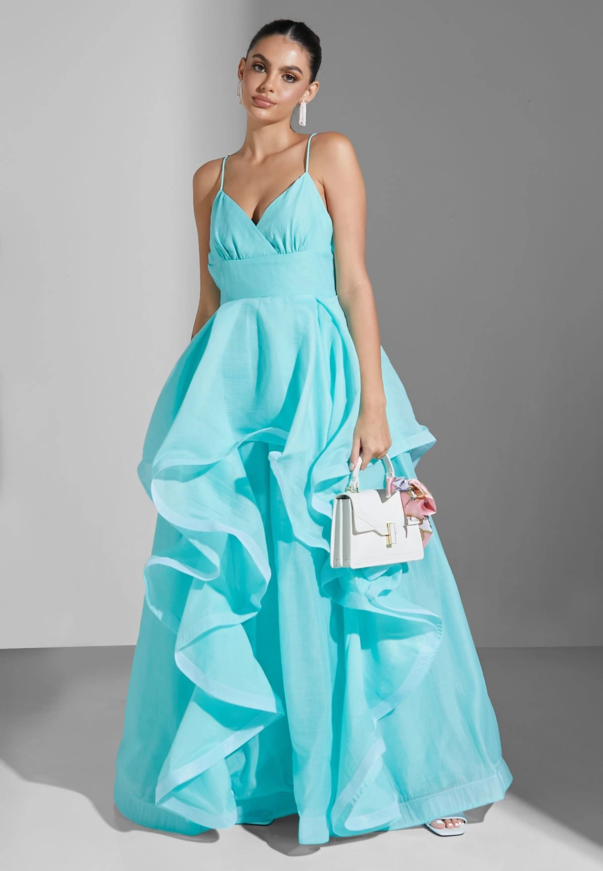 Strappy Waterfall Trim Dress 4 Strappy Waterfall Trim Dress - Image 4