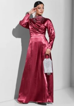 Pleated Neck Detail Dress 7 Pleated Neck Detail Dress -Silk Bloom Dresses Store 4 zoom desktop 1263