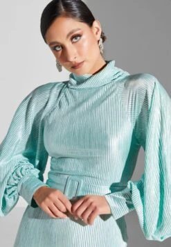 Puff Sleeve Shimmer Dress 8 Puff Sleeve Shimmer Dress -Silk Bloom Dresses Store 4 zoom desktop 1270