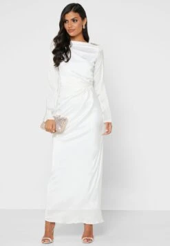 Side Waist Ruched Detail Dress -Silk Bloom Dresses Store 4 zoom desktop 1288