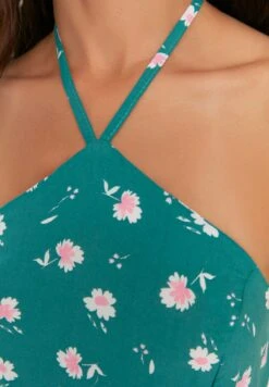 Trendyol Halter Neck Floral Print Dress -Silk Bloom Dresses Store 4 zoom desktop 13