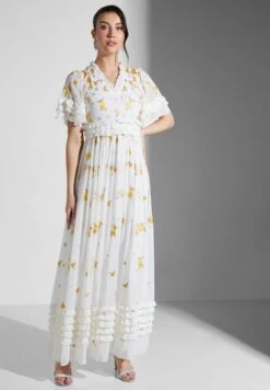 Floral Embroidered Maxi Dress -Silk Bloom Dresses Store 4 zoom desktop 1304