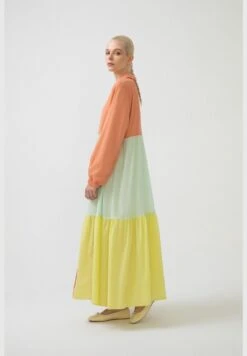 MULTICOLORED FRILLED DRESS -Silk Bloom Dresses Store 4 zoom desktop 1305